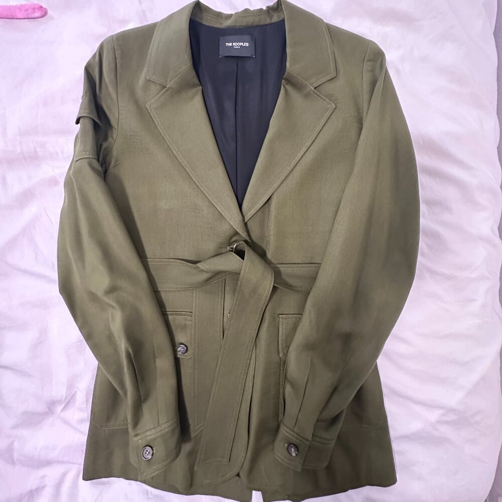The Kooples Green Belted Jacket